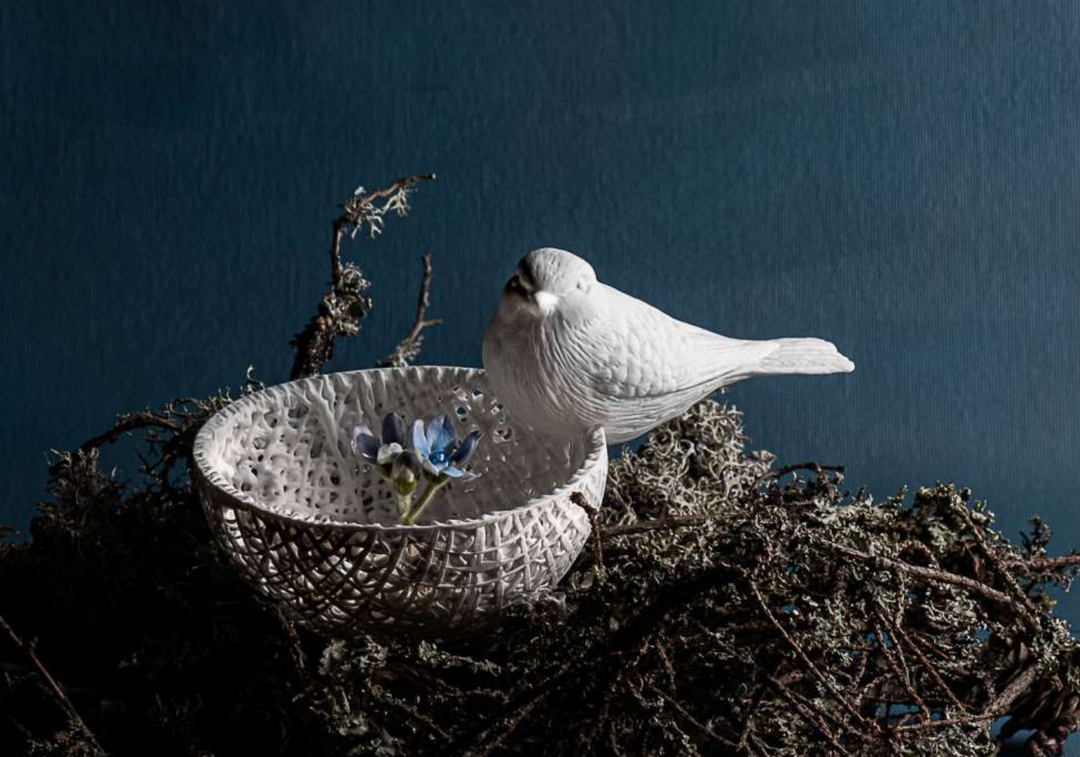PORZELLAN VÖGEL [AMSEL | ROTKEHLCHEN
