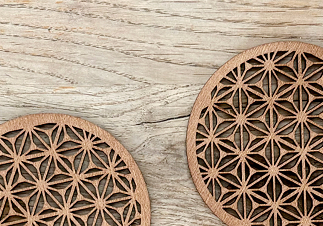 HOLZUNTERSETZER *BLUME DES LEBENS*