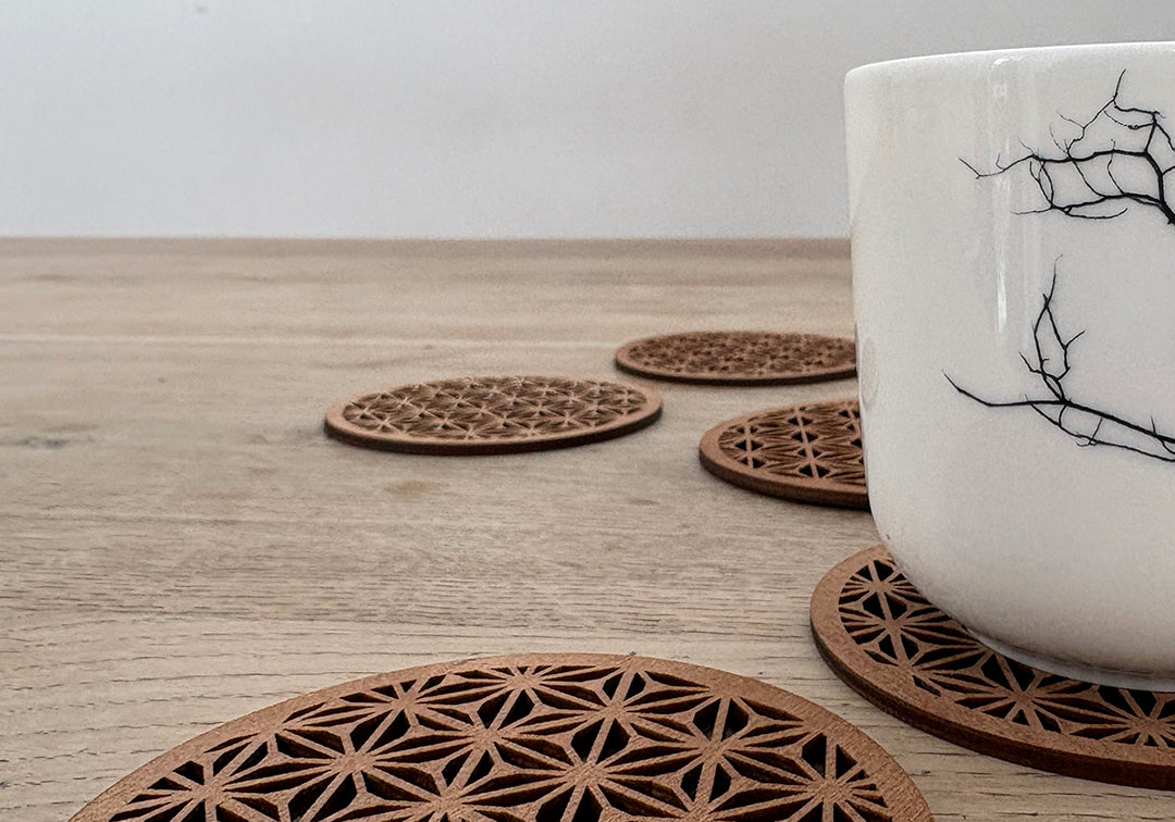 HOLZUNTERSETZER *BLUME DES LEBENS*