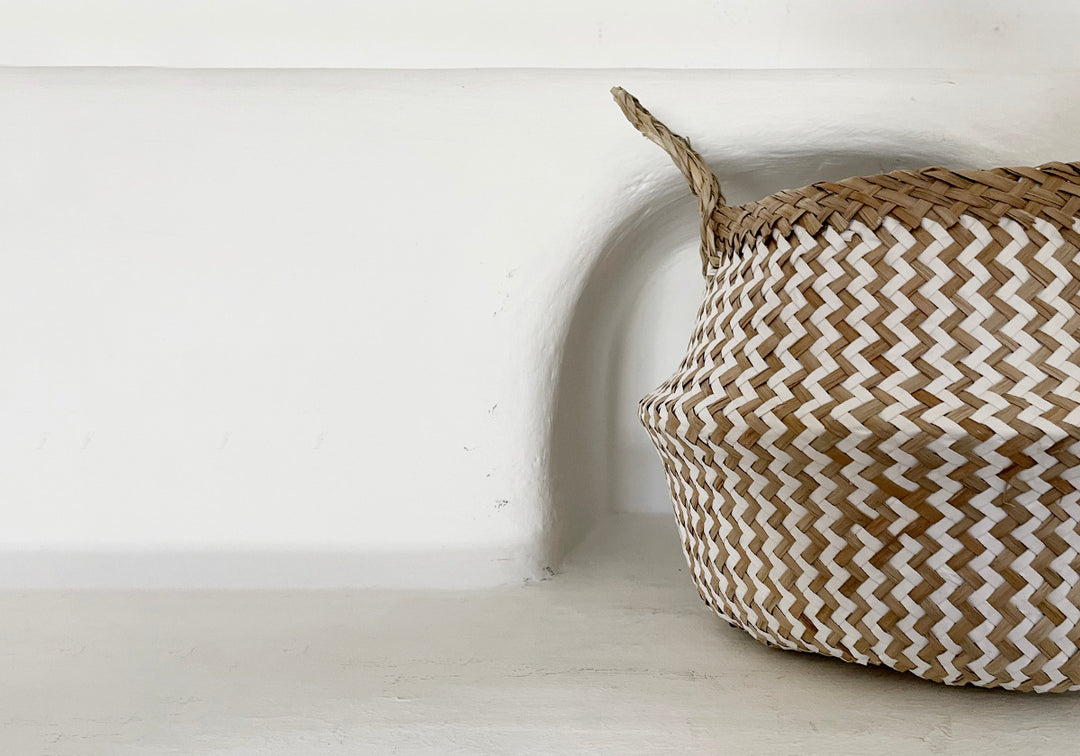 KORB PROJEKTKORB | GEFLOCHTEN [WEISS/NATUR]