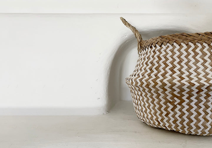 KORB PROJEKTKORB | GEFLOCHTEN [WEISS/NATUR]