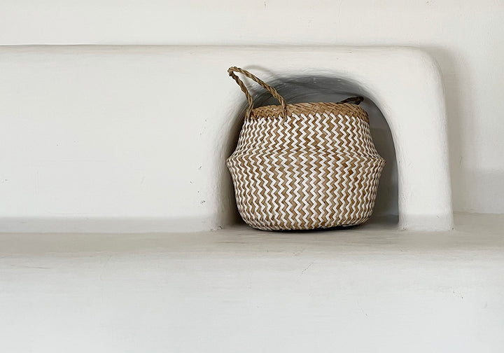 KORB PROJEKTKORB | GEFLOCHTEN [WEISS/NATUR]