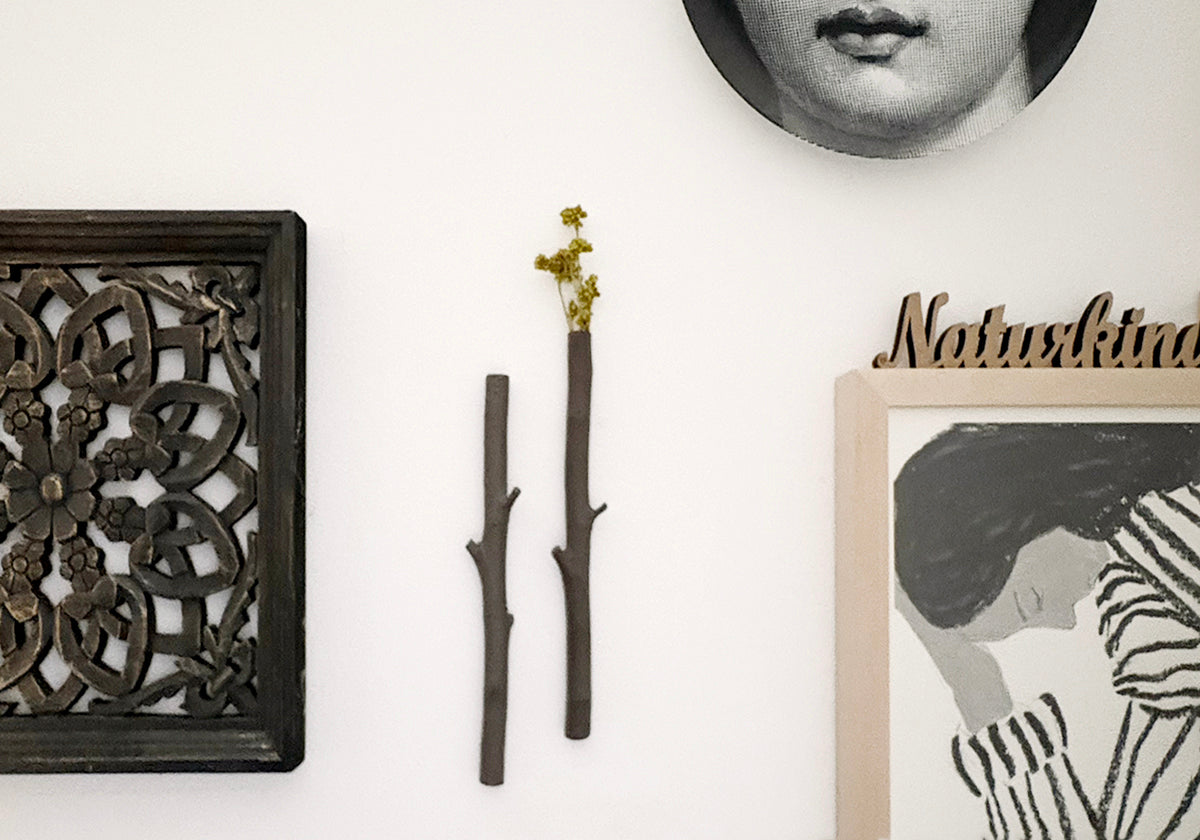 PORZELLAN ZWEIGE [2 Mini Vasen] | WHITE oder CHOCOLATE