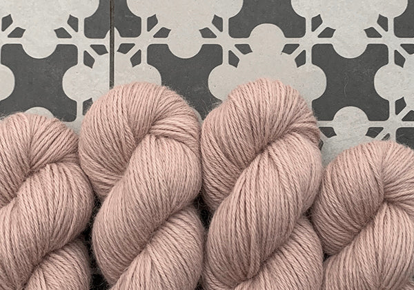 Handgefärbte ALPAKA Wolle | *BLUSH PINK* [AVOCADO]