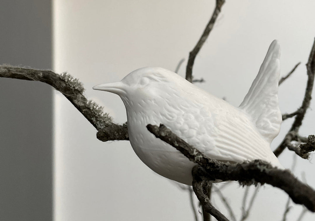 PORZELLAN VÖGEL [AMSEL | ROTKEHLCHEN | ZAUNKÖNIG]