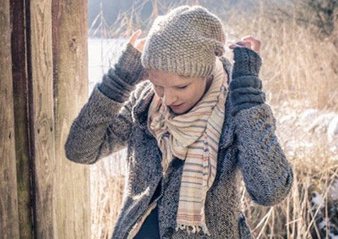 NATURKINDER Slouchmütze im Perlmuster [STRICKPAKET]