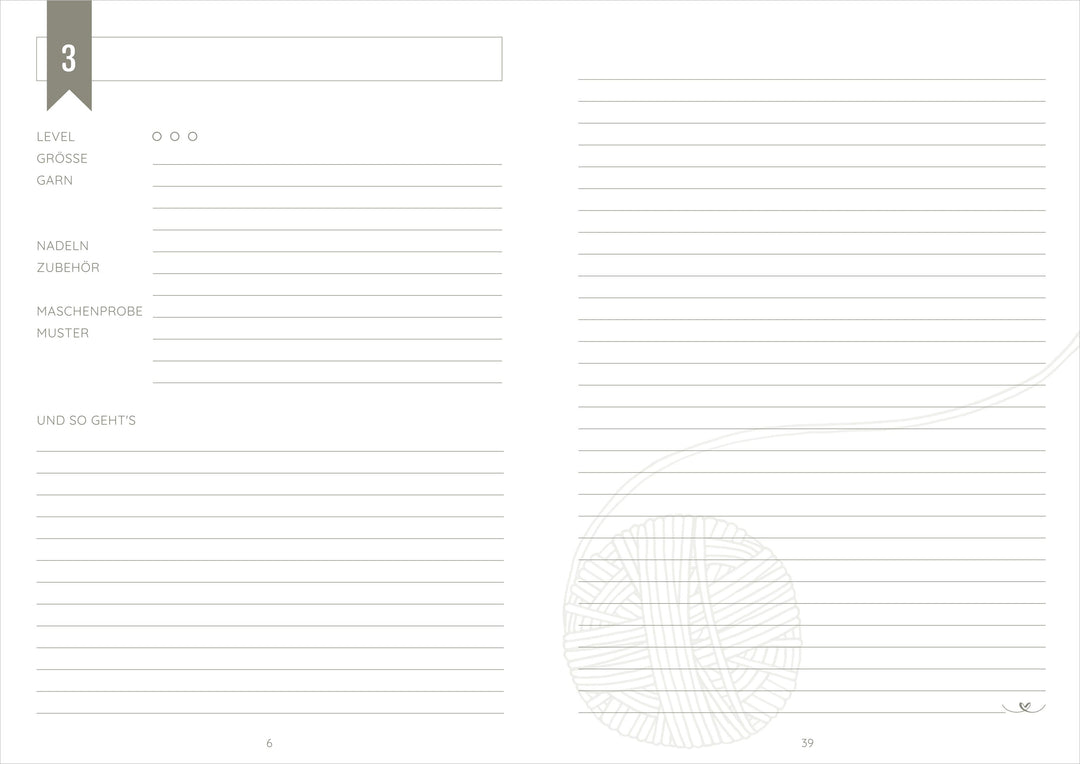 STRICKTAGEBUCH | NOTIZHEFT [WOOLLY WORKBOOK]