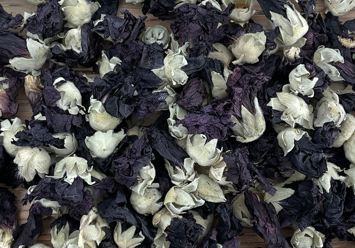 MALVENBLÜTEN SCHWARZ BIO GANZ [zum Färben]