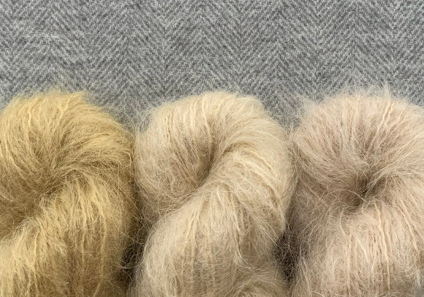 Handgefärbtes PUPPENMOHAIR | *BLOND*