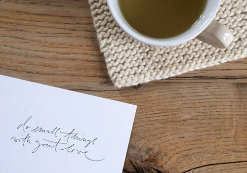 Postkarten Set *do small things with great love*