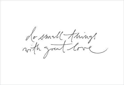 Postkarten Set *do small things with great love*
