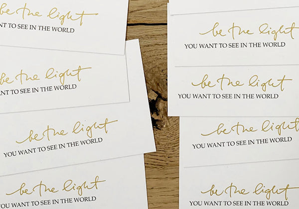 Postkarten Set *BE THE LIGHT*