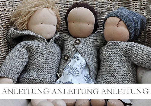 NATURKINDER Puppenpullover/Jacke in drei Varianten [Strickanleitung]